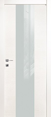 Межкомнатная дверь из массива Essential V (белая) шпон ясеня с эффектом тканевой основы