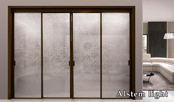 Итальянские межкомнатные двери перегородки Alstem light