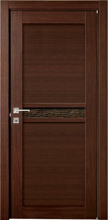Межкомнатная дверь Quadri Pelle 2 (венге)